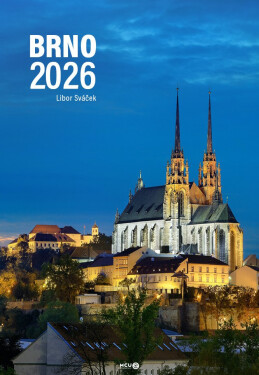 Kalendář 2026 Brno - nástěnný - Libor Sváček