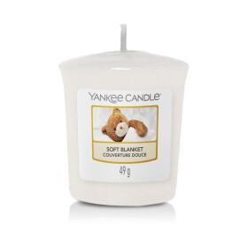 Yankee Candle Soft Blanket 49 g - Yankee Candle Votivní svíčka Yankee Candle - Soft Blanket, bílá barva, vosk