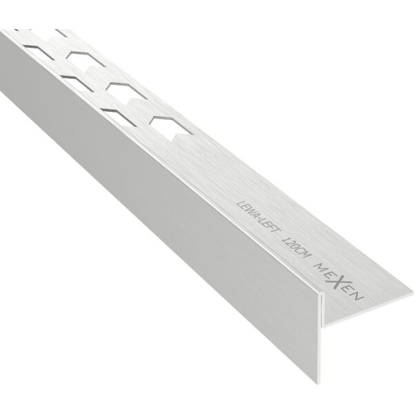 MEXEN - Line-B spádová lišta podlahová 120 cm levá, nerez 181001120L