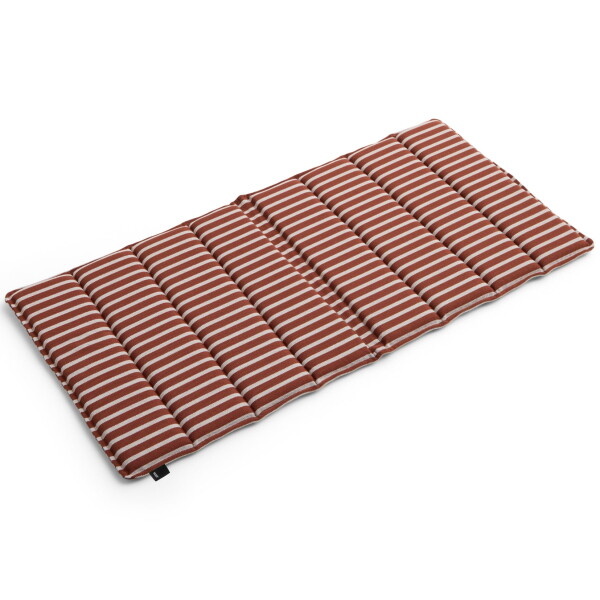 HAY Sedák Terrazza Terracotta bold stripe 82 × 40 cm, hnědá barva, textil