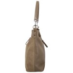 Trendy dámská kožená kabelka na rameno Alyssa, taupe