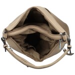 Moderní dámská koženková kabelka na rameno Dinara, taupe