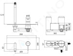 PAFFONI - Stick Umyvadlová baterie pod omítku s tělesem, chrom SK104CR