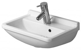 DURAVIT - Starck 3 Umývátko 45x32 cm, s přepadem, s otvorem pro baterii, bílá 0750450000