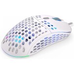 Endorfy LIX Plus bílá / optická / drátová / herní / 19000 dpi / PAW3370 / 6 tlačítek / RGB / Kailh GM8.0 / USB / 1.8m (EY6A003)