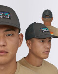 Patagonia P-6 Logo LoPro Trucker Hat Forge Grey