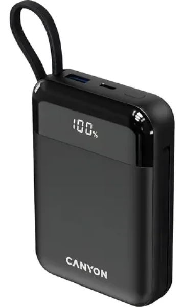 CANYON OnPower 104 černá / Powerbanka / 10000mAh / USB-C / Lightning / 22,5W (CNS-CPB104B)