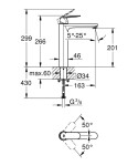 GROHE - Eurosmart Cosmopolitan Baterie pro umyvadlovou mísu, chrom 23921000