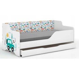 DumDekorace Dětská postel pro milovníky terénních aut 160x80 cm