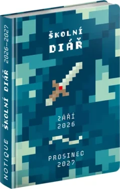 NOTIQUE Školní diář Gamer (září 2026 – prosinec 2027), 9,8 x 14,5 cm (PGD-36961)