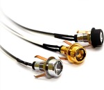 Osvětlení nad kamna, čočka, bez transformátoru - LED teplá bílá, zlatá fitinka CFS268L