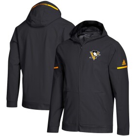 Adidas Pánská Mikina Pittsburgh Penguins Squad Woven Full-Zip Hoodie Velikost: S