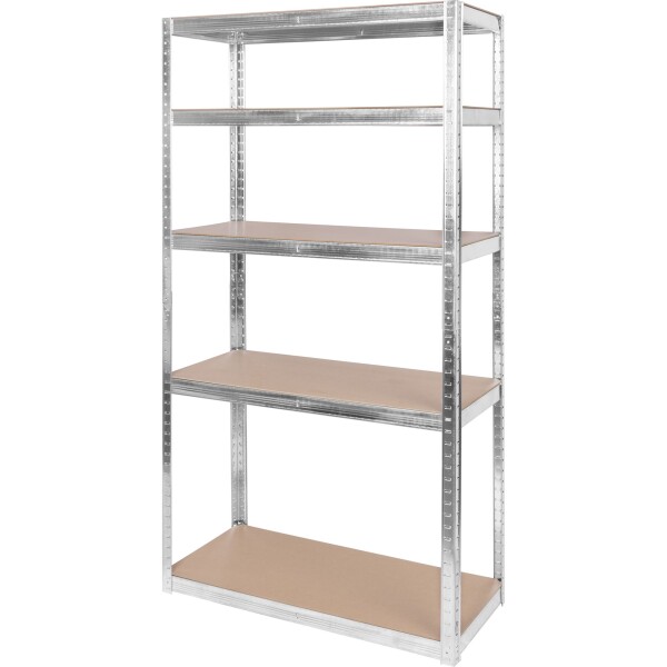 STREND PRO 2212302 Regál kovový, MDF, 5 polic, 180x 90x40cm, max. 175kg/police RAT40 MS