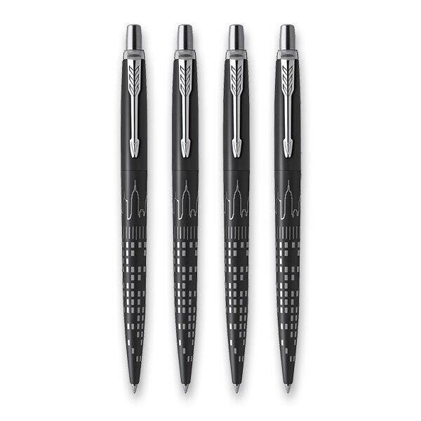 Parker Jotter SE New York Black CT - kuličkové pero, set 4 ks