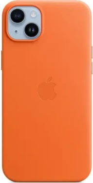 Apple Leather Case s MagSafe pro iPhone 14 Plus - oranžový MPPF3ZM/A