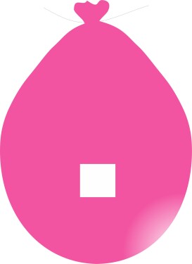 Balónek znak tečka růžový balonky.cz Balónek znak tečka růžový balonky.cz