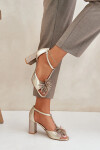 Sandály na podpatku model 212584 Step in style 38