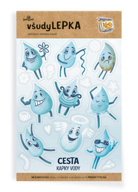 VšudyLEPKA vel. 2 -001 - Kapky vody