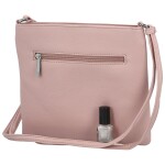 Stylová dámská koženková crossbody kabelka Walida, růžová