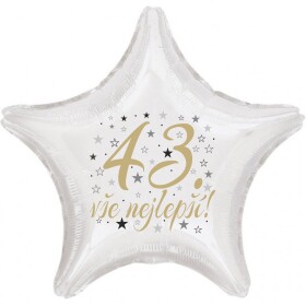 43. narozeniny balónek hvězda Balonky.cz 43. narozeniny balónek hvězda Balonky.cz