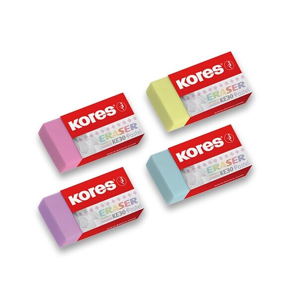 Kores KE30 guma pastel různé barvy