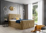 Boxspring Candice Rozměr: 140 x 200 cm, látka: Velvetmat 24