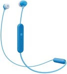 SONY WI-C300L modrá / Bezdrátová sluchátka do uší s mikrofonem / Bluetooth / NFC (WIC300L.CE7)