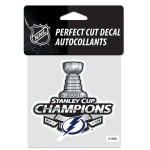 Fanatics Samolepka Tampa Bay Lightning NHL 2021 Stanley Cup Champions 4'' x 4'' Perfect-Cut Decal% 1 ks