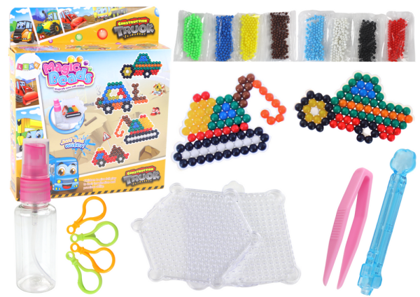 Mamido Sada vodních korálků DIY Stavební vozidla