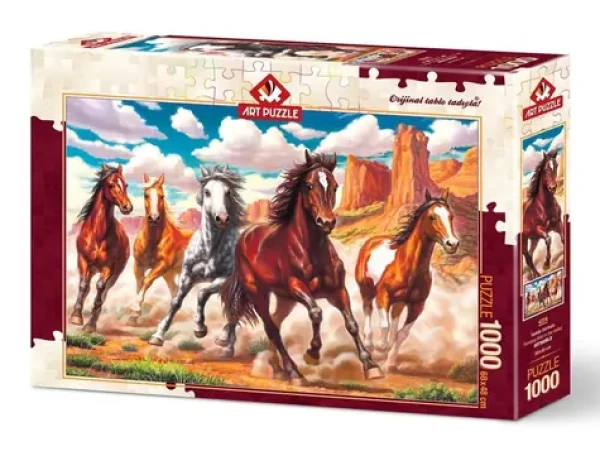 ART PUZZLE 4224 Puzzle Divoké koně v údolí