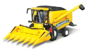 Bburago FARMLAND New Holland TC5.90 Kombajn s žacím strojem na kukuřici