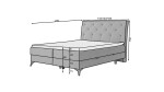 Boxspring Laos Rozměr: 160 x 200 cm, látka: Soft 33