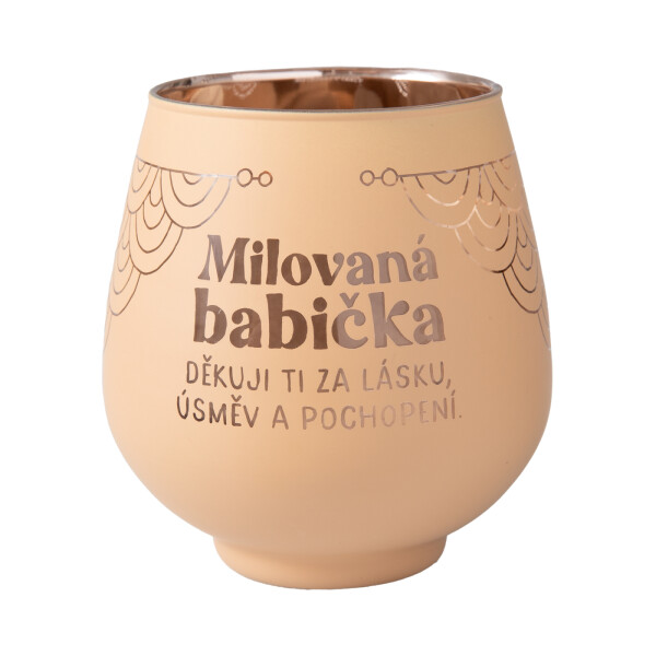 Zrcadlový svícen - Milovaná babička - Albi