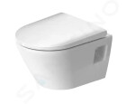 DURAVIT - D-Neo Závěsné WC se sedátkem SoftClose, Rimless, bílá 45870900A1