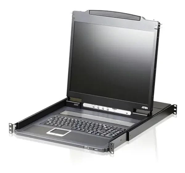 ATEN Slideaway console 19" LED / KVM konzole / rack 19" / klávesnice a touchpad / PS/2+USB (CL3000N-ATA-2XK06UG)