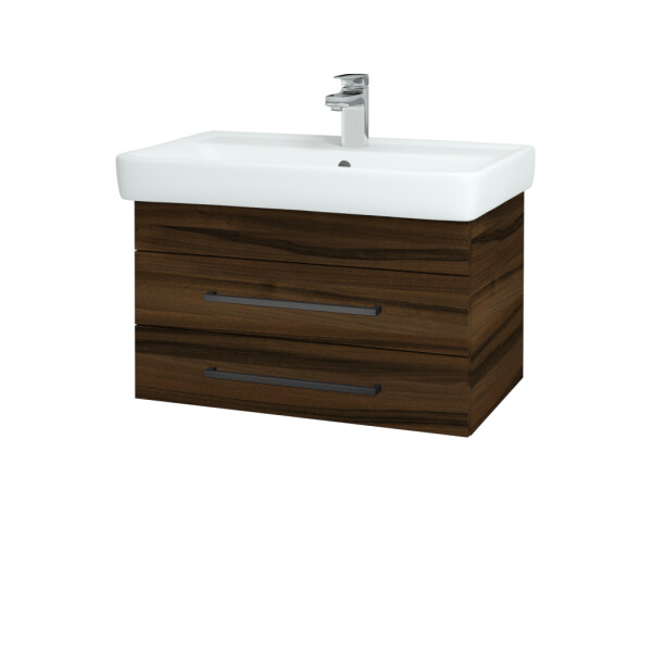 Dřevojas - Koupelnová skříňka Q ZÁSUVKOVÉ SZZ2 70 - D06 Ořech / Úchytka T06 / D06 Ořech 151874H