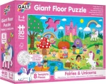 GALT Velké podlahové puzzle Víly a jednorožci