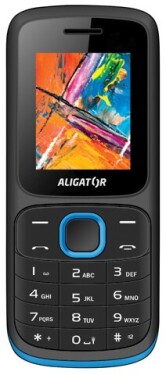 Aligator D210 černo-modrá / 1.8" TFT / Dual SIM / kalkulačka / budík / FM rádio / svítilna (AD210BB)