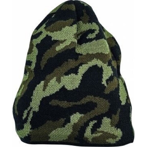 CRV Cerva Čepice CRAMBE pletená unisex s fleecovou podšivkou camouflage DOPRODEJ!!! XL/XXL - olivová camouflage