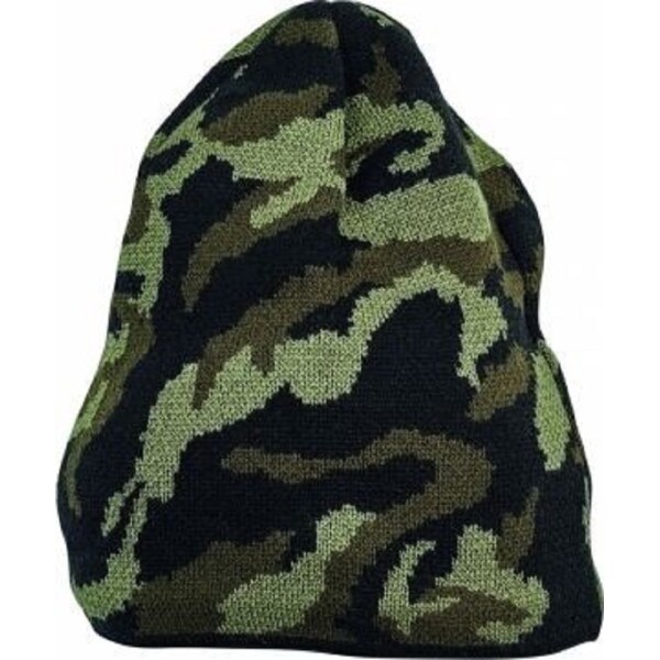 CRV Cerva Čepice CRAMBE pletená unisex s fleecovou podšivkou camouflage XL/XXL - olivová camouflage