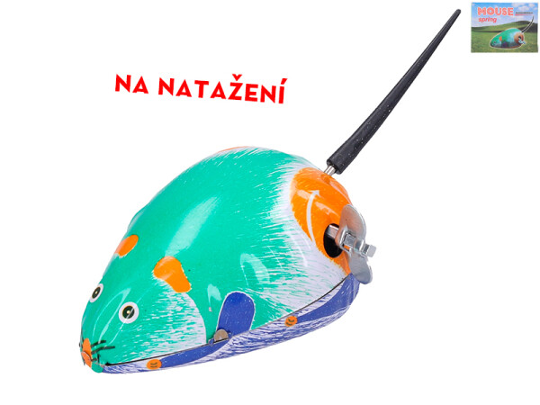 Myš na klíček kovová 7x5 cm v krabičce 5x7x3,5cm