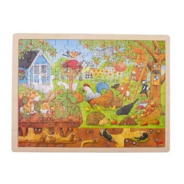 Goki Goki Puzzle - Naše zahrádka na zemi i pod zemí