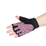 Gymnastické rukavice Pink/Gray W HMS RST03 r.S dámské NEUPLATŇUJE SE