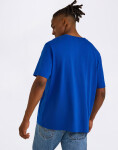 Tričko Organic Basics True Heavy Boxy Fit Tee Vibrant Blue
