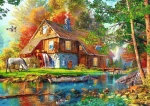 Trefl - Puzzle - Mlýn u řeky