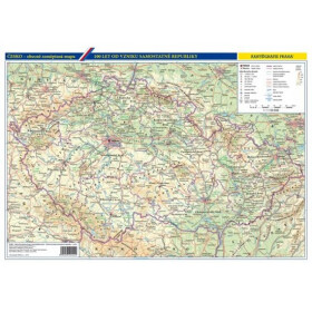 Vývoj českého státu/Česko obecně zeměpisná mapa, 150 000