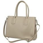 Elegantní dámská kožená kabelka do ruky Selina, taupe