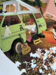 ViSSEVASSE Puzzle Van life 1000 dílků, hnědá barva, papír
