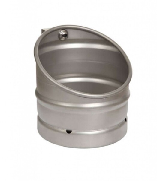 SANELA - Senzorové pisoáry Pisoár KEG s integrovaným automatickým splachovačem, antivandal, napájení 230V AC/24V DC, nerez SLPN 10E