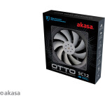 Akasa OTTO SC12 PWM 120mm černá / ventilátor (AK-FN109)